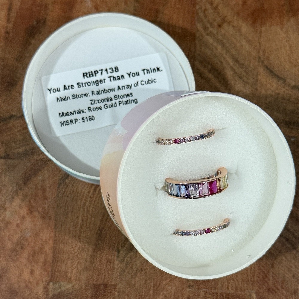 Bomb Party Ring RBP7138 Mental Health, You are Stronger than you Think Size 7